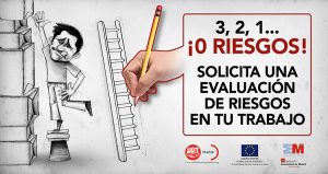 Ilustración y diseño carteles Campaña PREVENCION UGT MADRID 1