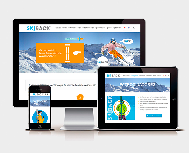 Diseño y creación de web SKIBACK