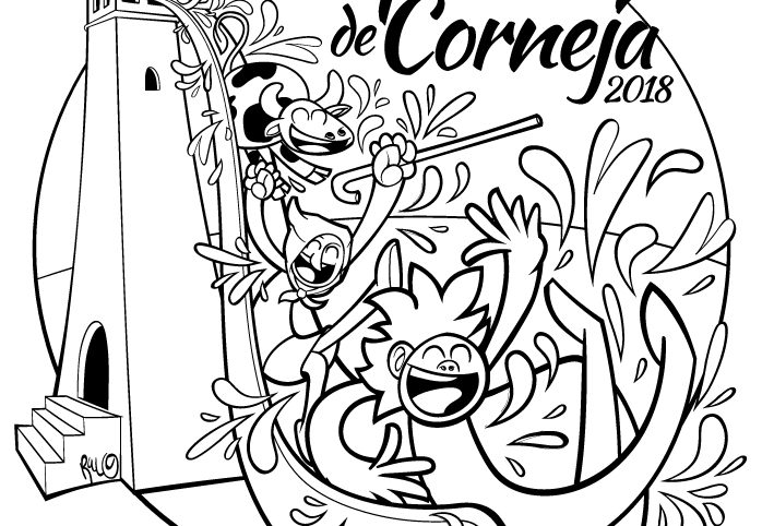 Ilustracion Fiestas de pueblo Malpartida de Corneja 2018
