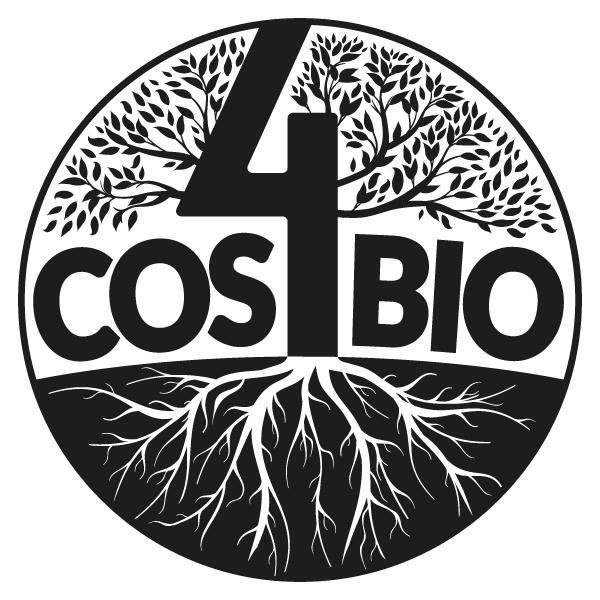 Boceto vectorial diseño logo COS4BIO